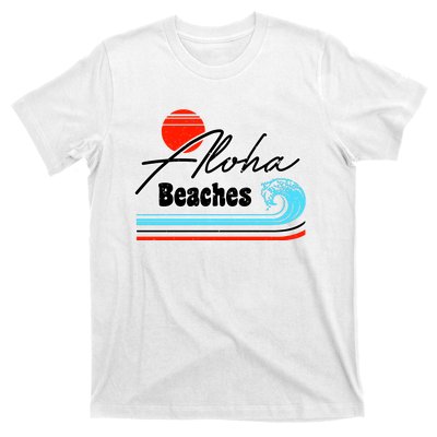 Aloha Beaches Vintage Retro T-Shirt