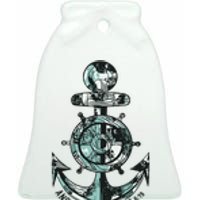 Anchor Bible Verse Christian Gift Ceramic Bell Ornament