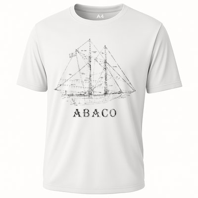 Abaco Bahamas Vintage Retro Classic Sailboat Vacation Cooling Performance Crew T-Shirt