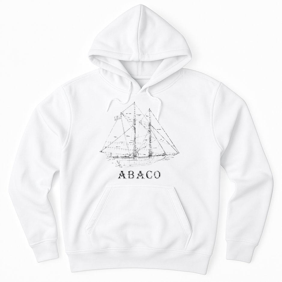 Abaco Bahamas Vintage Retro Classic Sailboat Vacation Hoodie