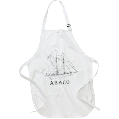 Abaco Bahamas Vintage Retro Classic Sailboat Vacation Apron