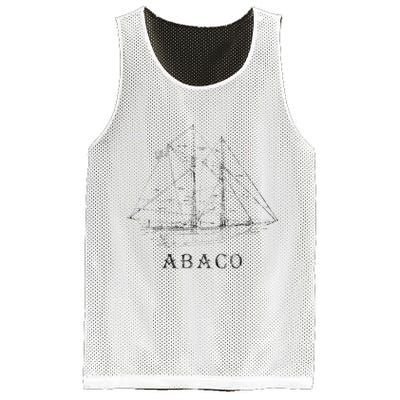 Abaco Bahamas Vintage Retro Classic Sailboat Vacation Mesh Reversible Basketball Jersey Tank
