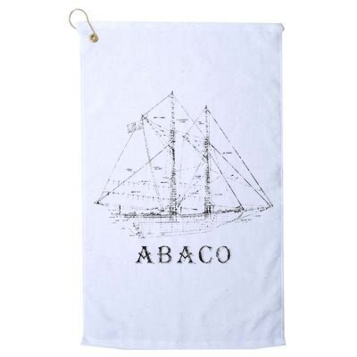 Abaco Bahamas Vintage Retro Classic Sailboat Vacation Golf Towel