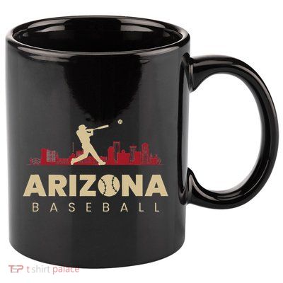 Arizona Baseball Vintage Minimalist Retro Baseball Lover 11oz C Handle Ceramic Mug