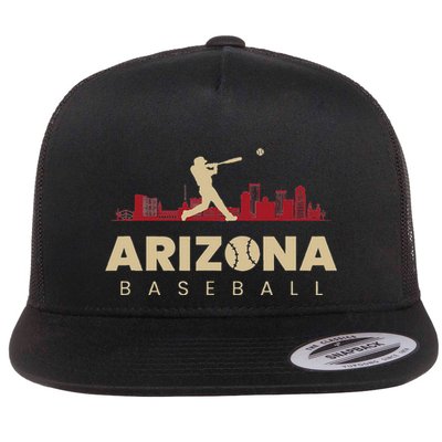 Arizona Baseball Vintage Minimalist Retro Baseball Lover Flatbill Hat