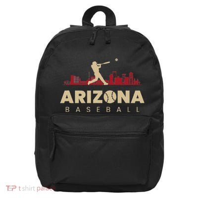 Arizona Baseball Vintage Minimalist Retro Baseball Lover 16 in Basic Backpack