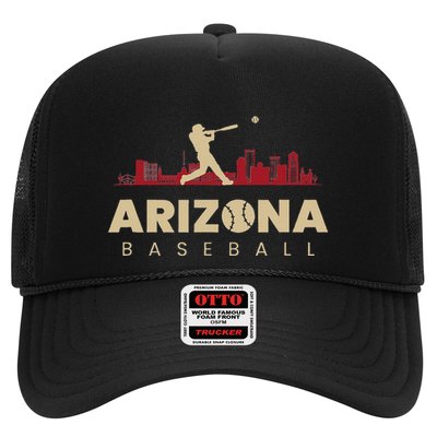Arizona Baseball Vintage Minimalist Retro Baseball Lover Trucker Hat