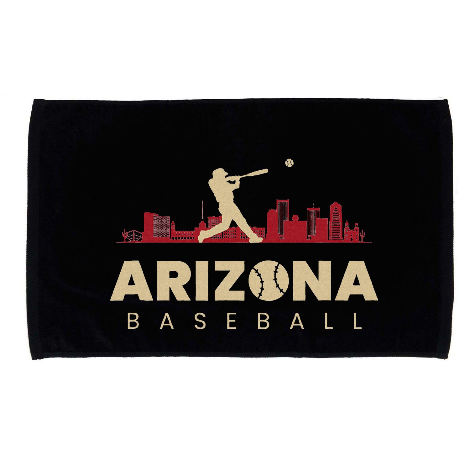 Arizona Baseball Vintage Minimalist Retro Baseball Lover Microfiber Hand Towel