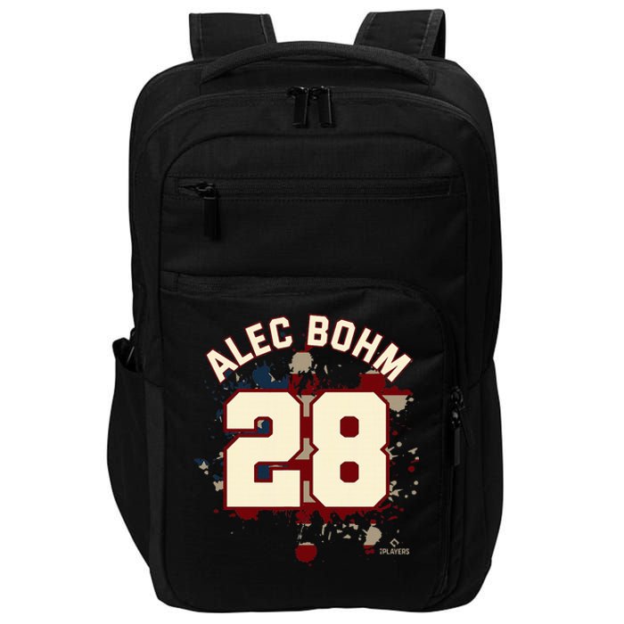 Alec Bohm Vintage Flag Philadelphia Baseball Impact Tech Backpack