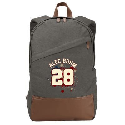 Alec Bohm Vintage Flag Philadelphia Baseball Cotton Canvas Backpack