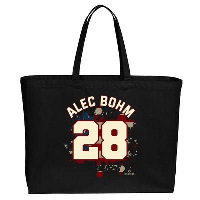 Alec Bohm Vintage Flag Philadelphia Baseball Cotton Canvas Jumbo Tote