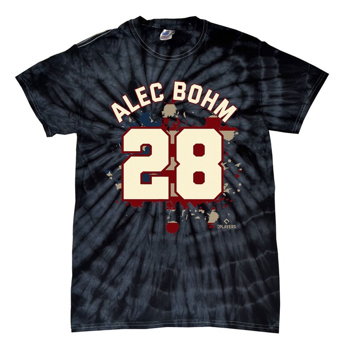 Alec Bohm Vintage Flag Philadelphia Baseball Patriotic Tie-Dye T-Shirt