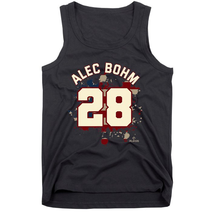 Alec Bohm Vintage Flag Philadelphia Baseball Patriotic Tank Top