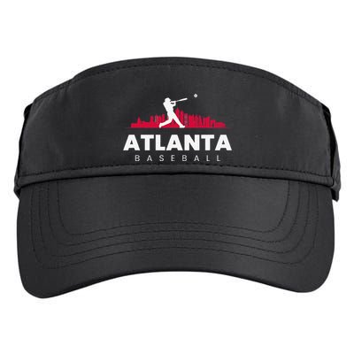 Atlanta Baseball Vintage Minimalist Retro Baseball Lover Adult Drive Performance Visor