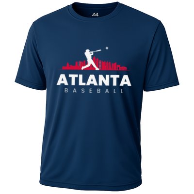 Atlanta Baseball Vintage Minimalist Retro Baseball Lover Performance Shirt