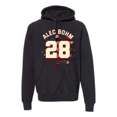 Alec Bohm Vintage Flag  Premium Hoodie