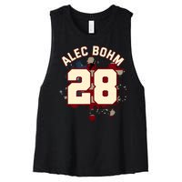 Alec Bohm Vintage Flag  Women's Racerback Cropped Tank