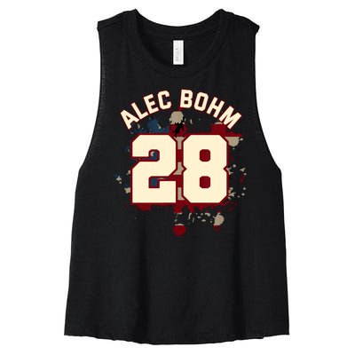 Alec Bohm Vintage Flag  Women's Racerback Cropped Tank