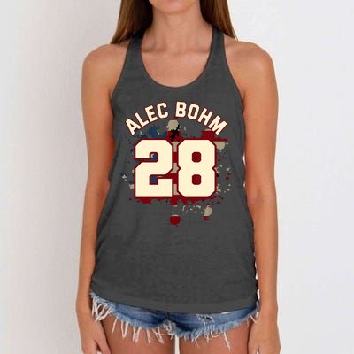 Alec Bohm Vintage Flag  Women's Knotted Racerback Tank