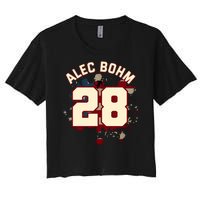 Alec Bohm Vintage Flag  Women's Crop Top Tee