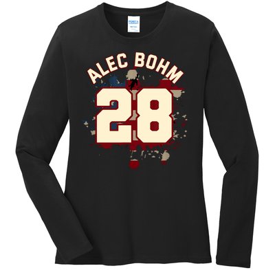 Alec Bohm Vintage Flag  Ladies Long Sleeve Shirt