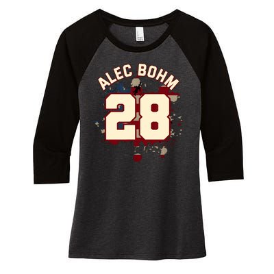 Alec Bohm Vintage Flag  Women's Tri-Blend 3/4-Sleeve Raglan Shirt