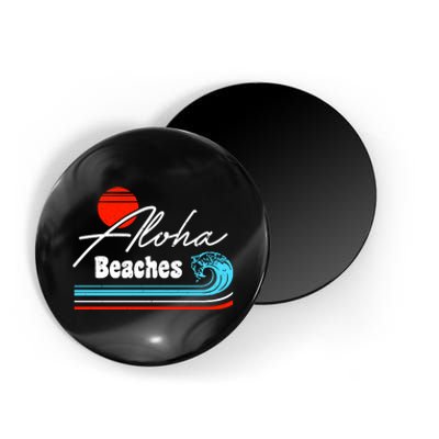 Aloha Beaches Vintage Retro Magnet