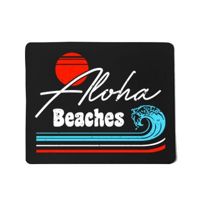 Aloha Beaches Vintage Retro Mousepad