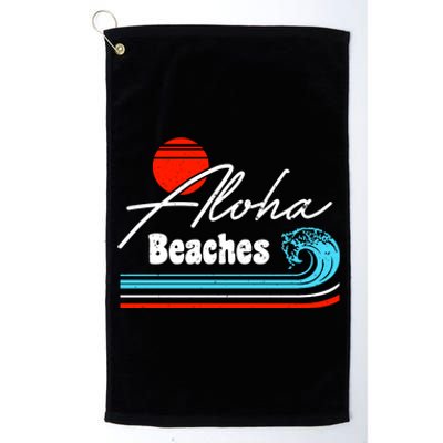 Aloha Beaches Vintage Retro Platinum Collection Golf Towel