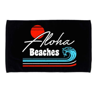 Aloha Beaches Vintage Retro Microfiber Hand Towel