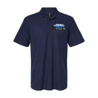 Alaskan Bear With Lake & Mountain Souvenir Softstyle Adult Sport Polo