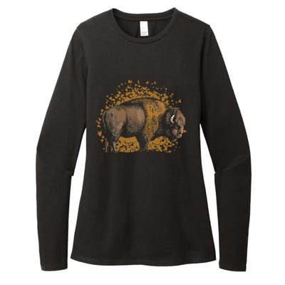 American Bison Wild Animal Gift Idea Men Kids Buffalo Womens CVC Long Sleeve Shirt