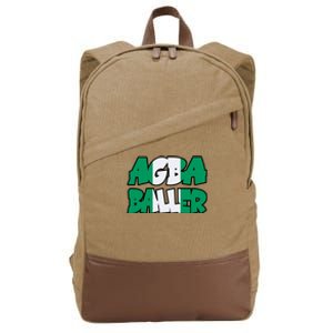 Agba Baller Wearing Agba Baller Cotton Canvas Backpack