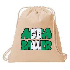 Agba Baller Wearing Agba Baller Drawstring Bag