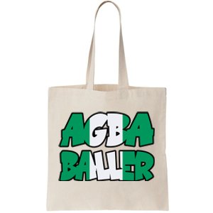 Agba Baller Wearing Agba Baller Tote Bag