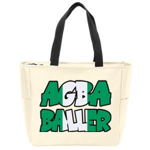 Agba Baller Wearing Agba Baller Zip Tote Bag