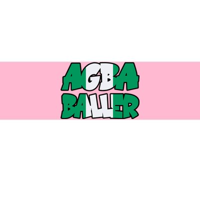 Agba Baller Wearing Agba Baller Bumper Sticker