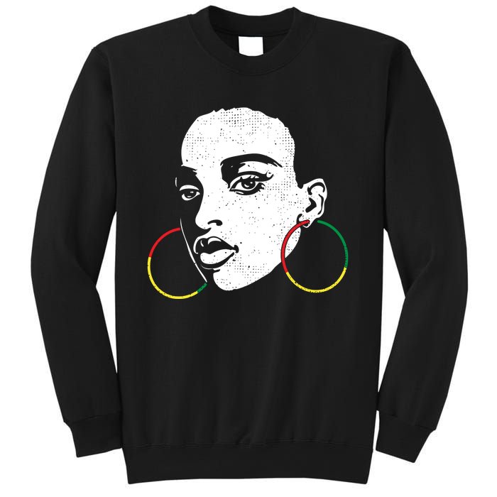 Afro Black Woman Afican Color Cool Black History Month Gift Sweatshirt