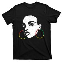 Afro Black Woman Afican Color Cool Black History Month Gift T-Shirt