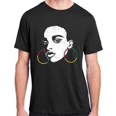 Afro Black Woman Afican Color Cool Black History Month Gift Adult ChromaSoft Performance T-Shirt