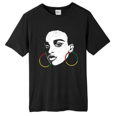 Afro Black Woman Afican Color Cool Black History Month Gift Tall Fusion ChromaSoft Performance T-Shirt