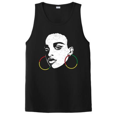 Afro Black Woman Afican Color Cool Black History Month Gift PosiCharge Competitor Tank