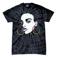 Afro Black Woman Afican Color Cool Black History Month Gift Tie-Dye T-Shirt