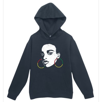 Afro Black Woman Afican Color Cool Black History Month Gift Urban Pullover Hoodie