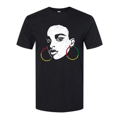 Afro Black Woman Afican Color Cool Black History Month Gift Softstyle CVC T-Shirt