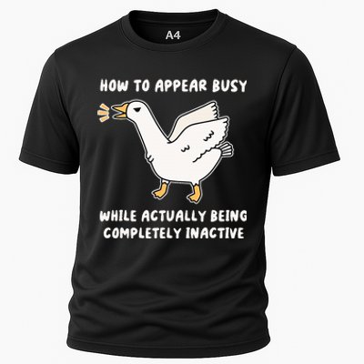 Appear Busy While Being Completely Inactive Cooling Performance Crew T-Shirt