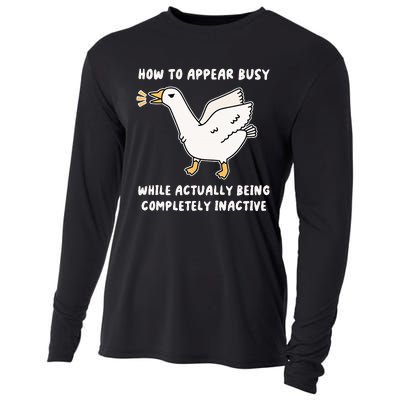 Appear Busy While Being Completely Inactive Cooling Performance Long Sleeve Crew