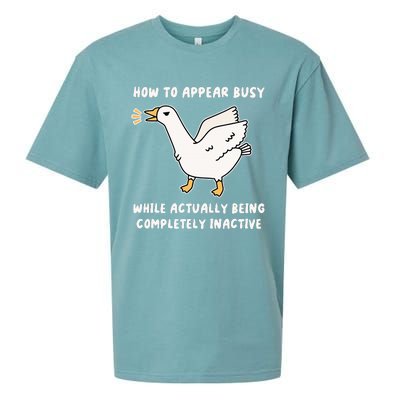 Appear Busy While Being Completely Inactive Sueded Cloud Jersey T-Shirt