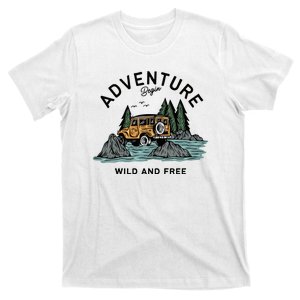 Adventure Begin Wild And Free T-Shirt