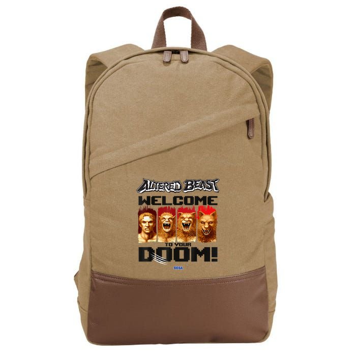 Altered Beast Welcome To Your Doom Sega Video Game Cotton Canvas Backpack